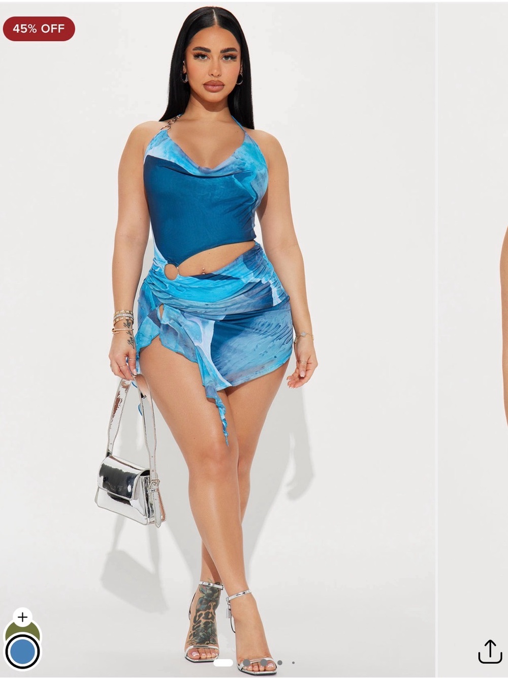 Fashion Nova In Your Dreams Mesh Mini Dress